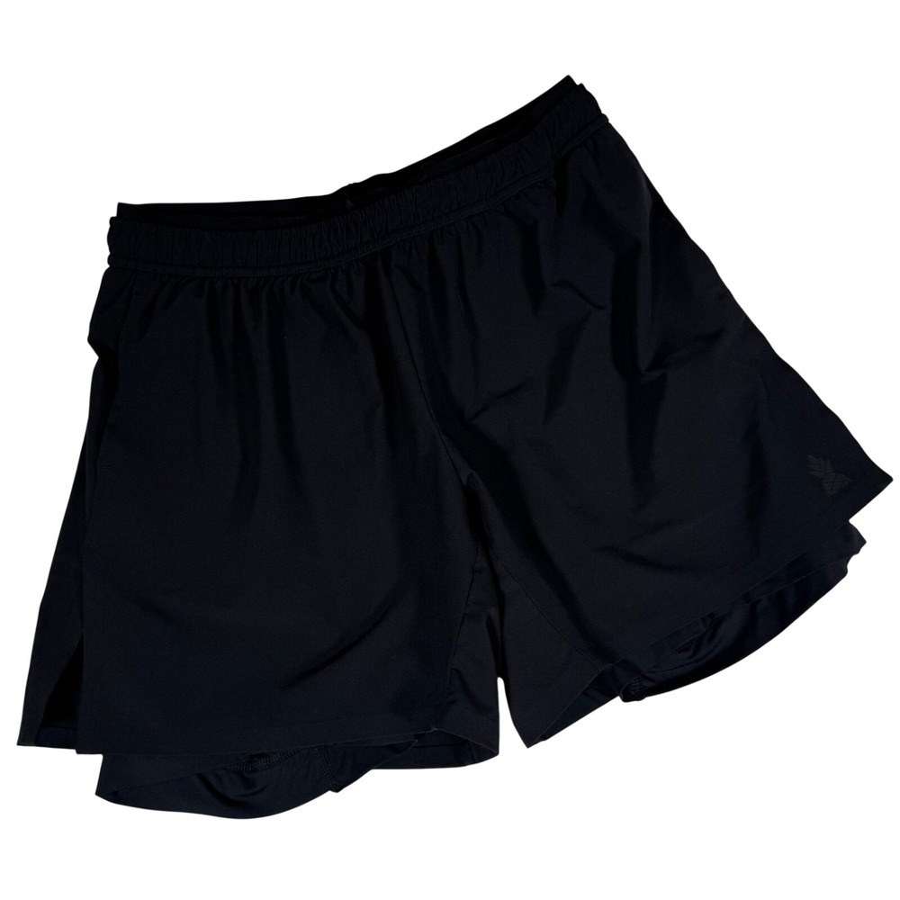 Chubbies Women Black 5.5" Lined Athletic Running Shorts Medium FW21SP00102